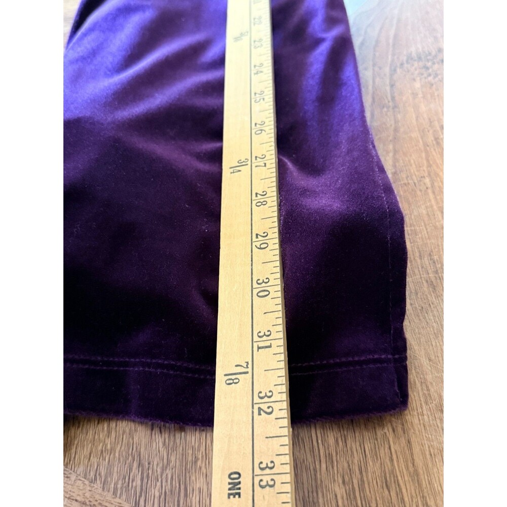 Purple velvet shirt dress - 4P - Picture 5 of 5
